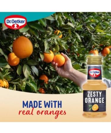 Dr Oetker Natural Zesty Orange Extract (35Ml X 2) _Made from Real Oranges_Suitable for vegans_ - Buy Online on GoSupps.com