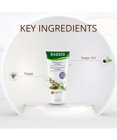 Rausch Sage Silver-Gloss Flushing - Vegan 200ml | Counteracts Yellow Tinge for Blondes | Silicone & Paraben-Free - Buy Online on GoSupps.com