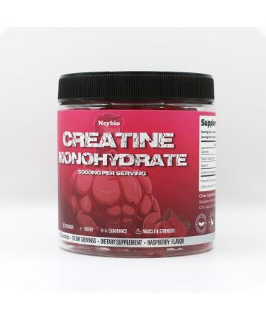 ArtsBear Neybio Creatine Monohydrate Gummies - 5000mg Creatine Raspberry Flavor 120 Count - Vegan Sugar-Free Boosts Performance & Recovery - Buy Online on GoSupps.com