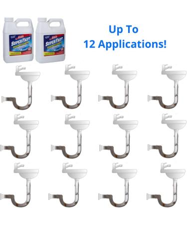 Professor Amos Superfast Drain Cleaner 2 Pack - Dissolve Hair, Grease, Food & Build Up Fast - 8-12 Applications - Buy Online on GoSupps.com