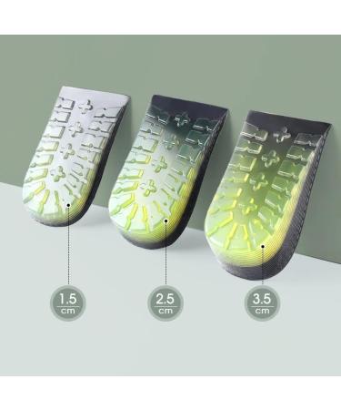 CSCDD Increase Height Insoles - Gel Soft PU Invisible Heightening Pads for Men & Women - 1.5cm Elevation - Buy Online on GoSupps.com