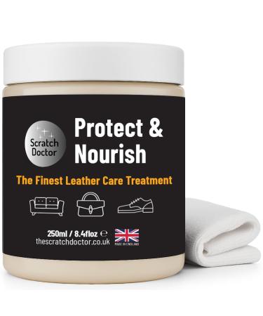 The Scratch Doctor Scratch Doctor Natural Leather Treatment Conditioning Balm for Furniture Sofas Car Seats Shoes Bags (250ml)