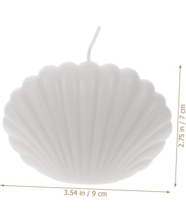 Buy Hand Poured Shell Candle | Long Burning Scented Bubble Candle for Home Decor - 1pc White Pearl Fragrance - Buy Online on GoSupps.com