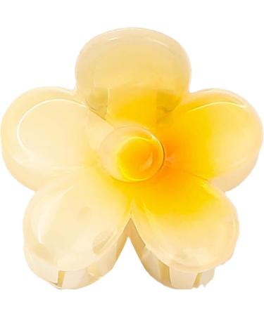 Tuxxjzm Hair Clips For Women Flower Hawaiian Flower Cute Hair Clip | Strong Hold Hair Clips Flower Hair Accessories For Women & Girls For Thick & Thin Hair Gradient custard - Buy Online on GoSupps.com