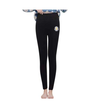 Mjiqing thermo leggings women warm high waist thermoleggins teddy interior fleece sports leggins winter leggins jogging pants thermal pants for young girls baby girl 36 black