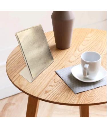 ATBMOMENTSS Modern White Makeup Mirror | Free-Standing Self-Portrait Desk Mirror for Bedroom, Bathroom, Office & Dorm - Buy Online on GoSupps.com