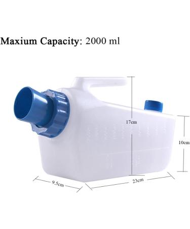 ICEMOB Portable Urinal with Adapter and 1.5M Connecting Tube Unisex Pee Bottle for Bedridden & Incontinence 2000Ml Wee Bottle for Men Convenient and Practical - Buy Online on GoSupps.com