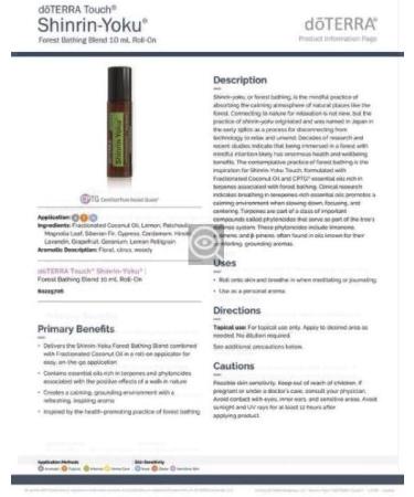 doTERRA Touch Shinrin-Yoku Forest Bathing Blend 10 mL Roll-On | Relax & Rejuvenate | International Shipping Available - Buy Online on GoSupps.com