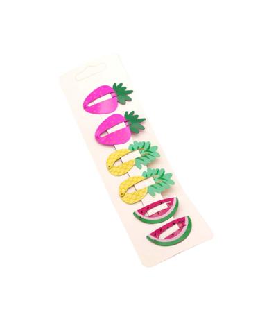 Lurrose 24pcs Cute Metal Hair Snap Clips - Fruit & Animal Cartoon Hairpins for Kids & Girls - Stylish Hair Accessories for Every Occasion - Buy Online on GoSupps.com