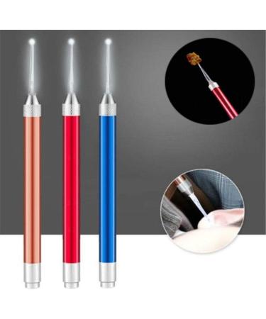 Kids Safe Ear Pick Wax Remover Cleaner Curette with LED Flashlight Light Kits (#1 red) - Buy Online on GoSupps.com
