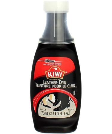 KIWI Leather Dye Restorer | For Shoes, Boots, Furniture, Jacket, Briefcase and More | Black | Includes Sponge Applicator