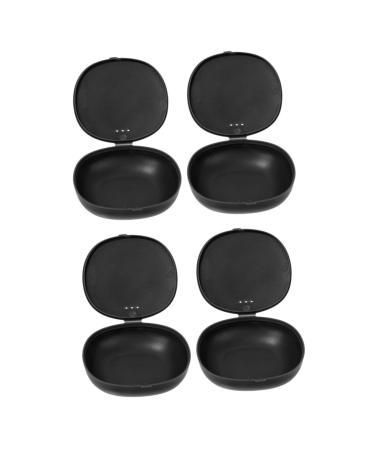FRCOLOR 4 Pcs Menstrual Cup Storage Box Menstrual Cup Period Cup Holder Infant Pacifier Items Suitcase Cup Menstrual Disc Cleaner Pacifier Holders Baby Pacifier Case Plastic Blackx2pcs 1 Count (Pack of 1)