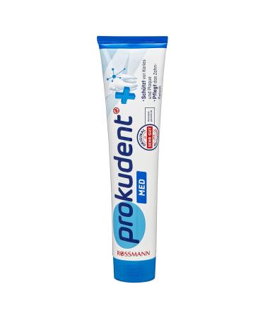 Prokudent med toothpaste 1 x 125 ml protects against caries & plaque cares for the gums caries protection through sodium fluoride vegan