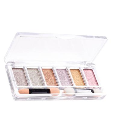 Nail Mirror Powder 6 Colours Manicure Chrome Glitter Pigment with Eyeshadow Sticks Golden