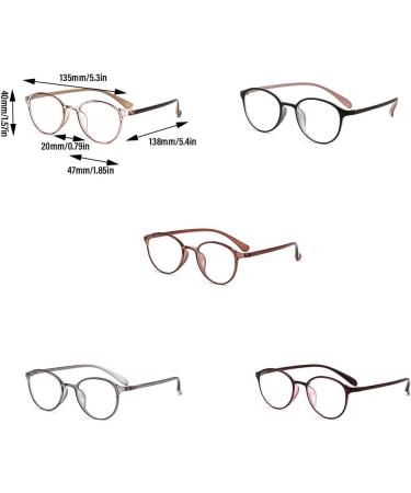 DSOUWEH Reading Glasses - Chic Durable Anti-Blue Lens Shockproof Matte Black | Perfect Gift for Office Supplies - Buy Online on GoSupps.com