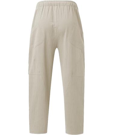 Men's Spring/Summer Dress Pants for Big Thighs - Beige, 4X-Large - Buy Online on GoSupps.com