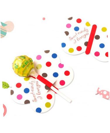  MERRYHAPY MERRYHAPY 150 Pieces Decorative Lollipop Cards Decorative Lollipop Card Decoration Candy Decorations Cartoon Paper Card Decorative Card - Buy Online on GoSupps.com