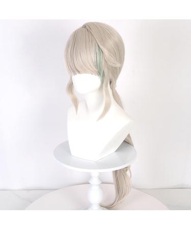Gray and Blue Long Wig for Lynette Cosplay - Genshin Impact Costume Hair - Buy Online on GoSupps.com