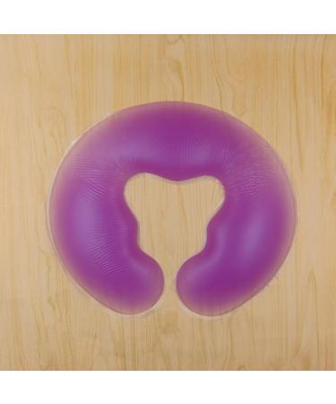 Healeved Beauty Pillow Soft Cushion Set - 2pcs U-Shaped Silicone Spa Pillows for Sleeping & Massage - Purple - Buy Online on GoSupps.com