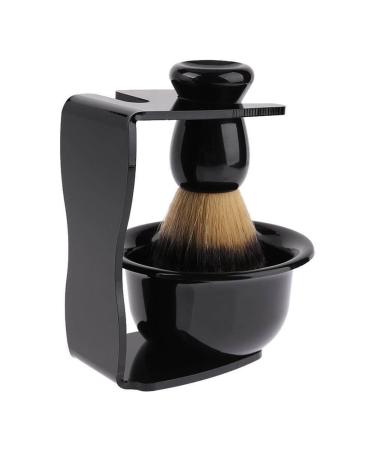 LCKJLJ 3-in-1 Shaving Soap Bowl + Shaving Brush + Shaving Stand with Bristles Hair Shaver