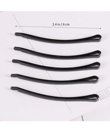 Lurrose 100pcs Black U Shape Stainless Steel Hair Pins for Bun Updo - Ideal for All Hair Types | Durable & Stylish Hair Accessories - Buy Online on GoSupps.com