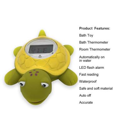 Digital Bath Thermometer & Room Thermometer - BPA Free, Waterproof, Floating Baby Turtle Toy - Buy Online on GoSupps.com