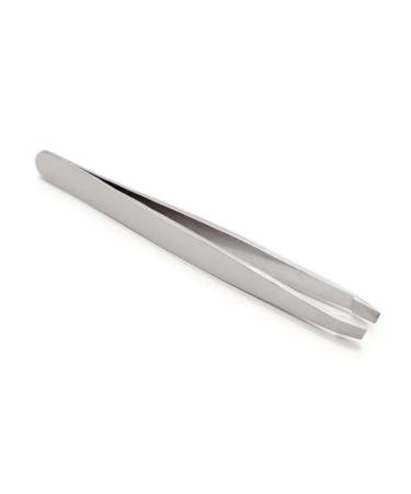 Slant Tweezers Facial and Ingrown Hair Removal Square Tip Tweezer Perfectly Aligned Tips - Stainless Steel acial & Hair Remover for Women & Men Eyebrow Tweezers