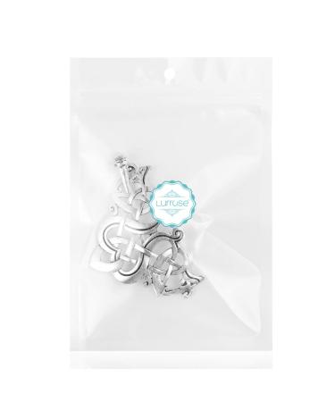 Viking Dragon Hairpin - Celtic Knot Vintage Silver Hair Clip for Women & Girls | 1Pc International Shipping - Buy Online on GoSupps.com