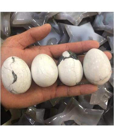 1pcs Natural White Turquoise Crystal Egg Rock heal Gemstone Crystal Ornaments Stone Mineral Specimen - Buy Online on GoSupps.com