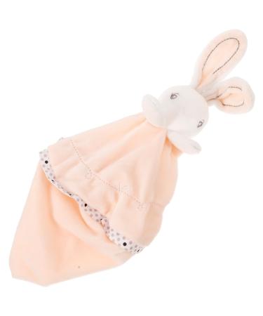 Imikeya cuddly toy with baby baby gifts for birth cuddly toy for babies towel soothing toy for babies toothed clothes sleep doll toddler pink