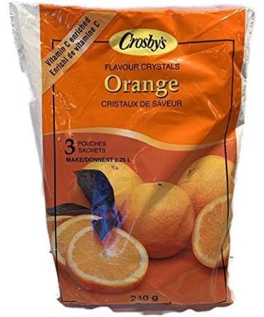 Fruit Flavoured Powdered Drink Mix Crystals Variety 4 Pack- Peach Cherry Grape & Orange (240g per Pkg.) - Buy Online on GoSupps.com