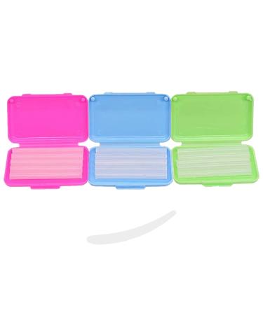 Dental Wax,Orthodontic Wax With Colorful Storage Cases(Mint,Apple,Strawberry).Dental Patient Wax Applicator Scraper Kit(White).For Braces Aligners Wearer,Oral Dental appliances,Damaged teeth(3+1Pack) Dental Wax 3+1pcs