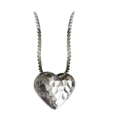 Oralgo's heart-shaped collarbone necklace love cake trailer necklaces for women long chains collar choker party jewelry copper