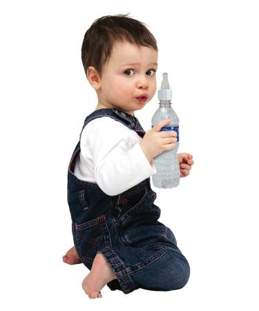 Baby Buddy AquaSip Water Bottle Adapter - 2-Pack, White | Turn Regular Bottle Into Baby Bottle | Baby Care Essential for Registry - Buy Online on GoSupps.com