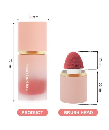 Lophe Blush Stick - Matte Liquid Blush Waterproof Long-Wearing Color for Natural Look | 6.5ml - Perfect for Women - Buy Online on GoSupps.com