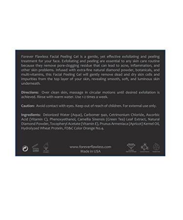 Forever Flawless Diamond Infused Facial Peeling Gel | New Formula for Exfoliation & Glowing Skin | Shop Internationally - Buy Online on GoSupps.com