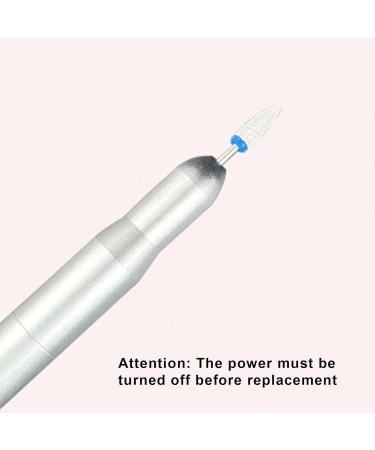OSKOPWRC Electric Nail Drill Machine 30000 RPM Professional Rechargeable Nail File Kit with 6 Bits Manicure Pedicure Polishing Tools for Home Salon Use White - Buy Online on GoSupps.com