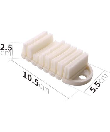 nail brush nail clean up brush nail cleaner brush Clean Brush Nail Cleaning Brush Fingernail Scrub Finger Brush Toe Brush Manicure tools white baby Polypropylene soft fur - Buy Online on GoSupps.com