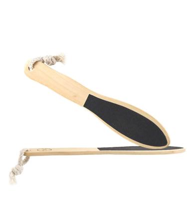 2-Pack Creative Footrest and Heel Filer - Wooden Pedicure Foot Scrubber & Foot Buffer for Smooth Feet - Buy Online on GoSupps.com