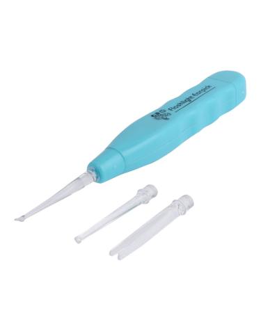 Qtqgoitem Ear Cleaner Earwax Remover Flashlight Curette Spoon Earpick 2pcs Blue (Model: 857 b3d 171 db1 a45)