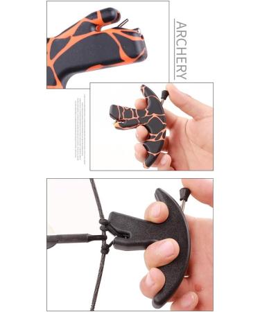 LIZHOUMIL 3 Finger Thumb Bow Release | Compound & Recurve Bow Release Aid | Replaceable Trigger Caliper Grip - Black - Buy Online on GoSupps.com