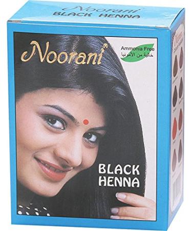Noorani Black Henna 6 X 10 Gms 6 Count (Pack of 1) BLACK HENNA