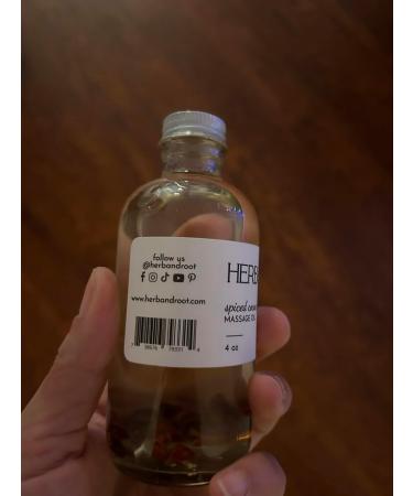 Herb & Root Cocoa Flavored Massage Oil with Warming Cinnamon Spice | 4oz Edible Body Oil | International Shipping - Buy Online on GoSupps.com