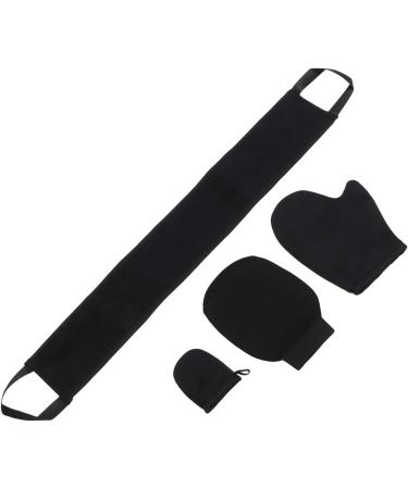 Kit d'applicateur de gants autobronzants double face floqu s 4 pi ces kit de gants autobronzants avec exfoliant et applicateur de lotion pour le dos tissu doux pour la peau - Buy Online on GoSupps.com