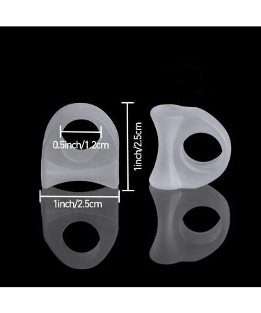 Welnove Gel Toe Separators - Bunion Corrector & Toe Spacers for Pain Relief - Clear, Pack of 10 - Buy Online on GoSupps.com