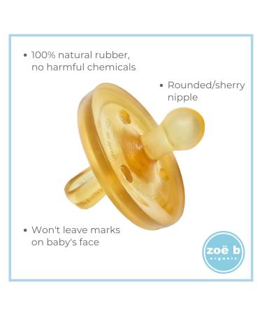 Newborn Pacifier - Shorter Nipple for Small Preemie Babies - 100% Natural Rubber - BPA-Free - Handcrafted in Italy - 1-Pack - Buy Online on GoSupps.com