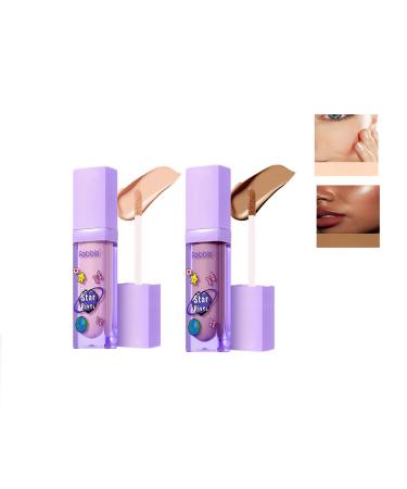Moisturizing Concealer Stick Lightweight Full Coverage Long Lasting Conceals Corrects Hydrates Long-Wear Matte Finish Waterproof & Lightweight For All Skin 2 Pcs (0206)
