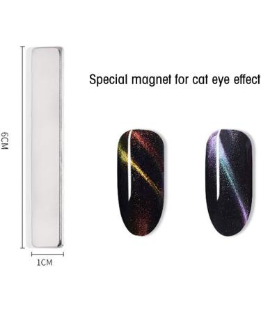 Benkeg Set of Nail Magnetism Tools 6 Pieces Set of Nail Magnetism Tools with Double Head Flower Design Nail Pens Strong Magnet Cats Eye Effect - Buy Online on GoSupps.com