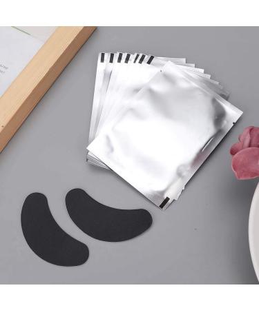 Under Eye Pads 50 Pairs Eye Gel Pads Eyelash Extension Pads for Eyelash Extensions Eye Mask Beauty Tool Black