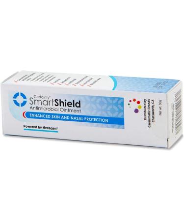 Certainty SmartShield Antimicrobial Ointment for Nasal Antiseptic - 30g Unscented - 1oz Pack - Nasal Sanitizer & Wound Dressing - Buy Online on GoSupps.com